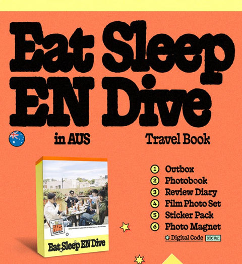 ENHYPEN - EAT SLEEP EN DIVE IN AUS (TRAVEL BOOK)