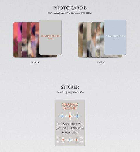 ENHYPEN - ORANGE BLOOD (5TH MINI ALBUM) STANDARD VER. Random - Kpopfuture
