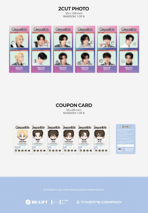 ENHYPEN - WORLD COUPON CARD COLLECTION (CAMPUS LIFE VER.)