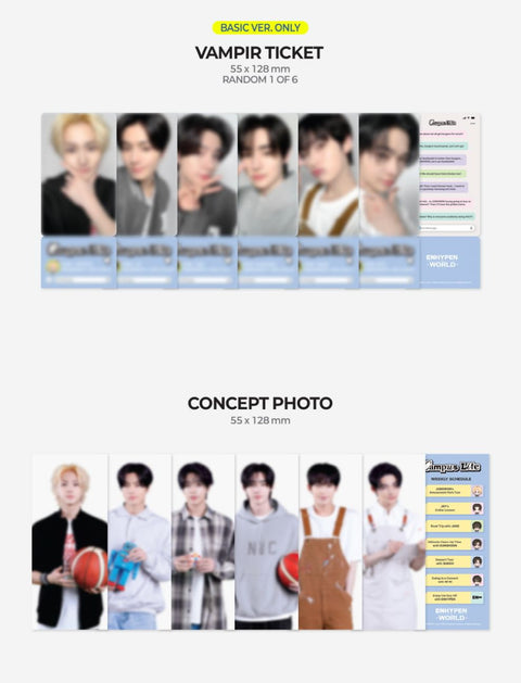 ENHYPEN - WORLD COUPON CARD COLLECTION (CAMPUS LIFE VER.)