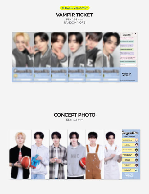 ENHYPEN - WORLD COUPON CARD COLLECTION (CAMPUS LIFE VER.)