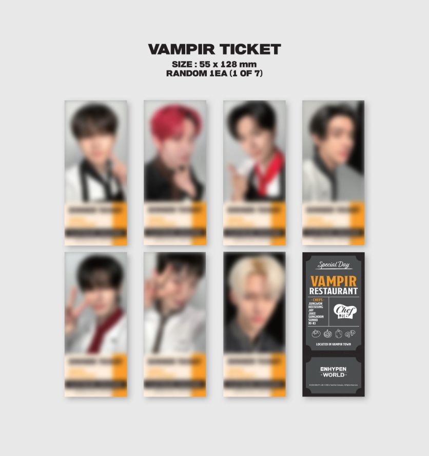 ENHYPEN - WORLD COUPON CARD COLLECTION (CHEF BASIC VER.) – Kpopfuture