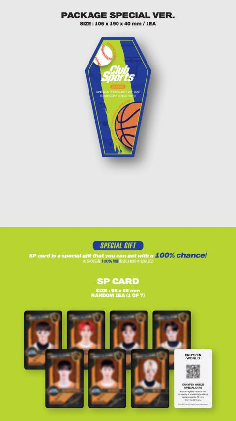 ENHYPEN - WORLD COUPON CARD COLLECTION (CLUB SPORTS VER.)