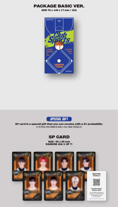 ENHYPEN - WORLD COUPON CARD COLLECTION (CLUB SPORTS VER.)