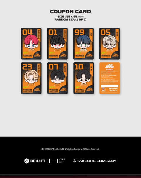 ENHYPEN - WORLD COUPON CARD COLLECTION (CLUB SPORTS VER.)
