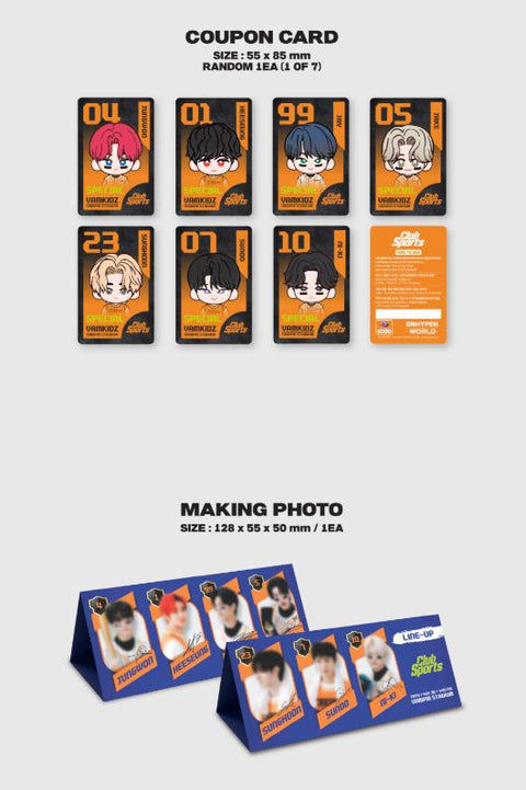 ENHYPEN - WORLD COUPON CARD COLLECTION (CLUB SPORTS VER.)