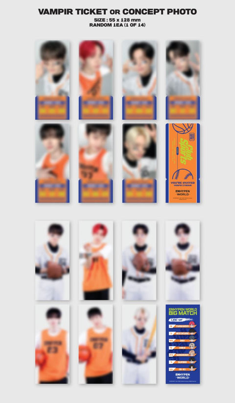 ENHYPEN - WORLD COUPON CARD COLLECTION (CLUB SPORTS VER.)