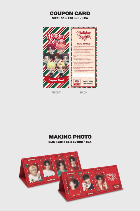 ENHYPEN - WORLD COUPON CARD COLLECTION (HOLIDAY SEASON BASIC VER.)