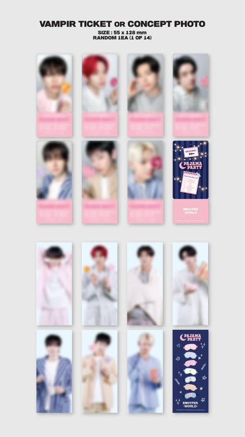ENHYPEN - WORLD COUPON CARD COLLECTION (PAJAMA PARTY VER.)