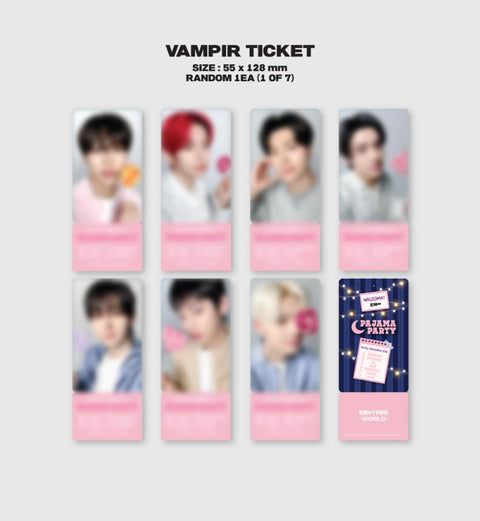 ENHYPEN - WORLD COUPON CARD COLLECTION (PAJAMA PARTY VER.)