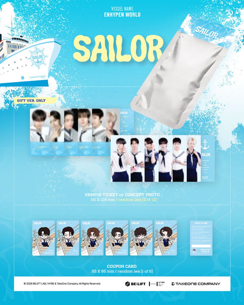 ENHYPEN - WORLD COUPON CARD COLLECTION (SAILOR VER.)