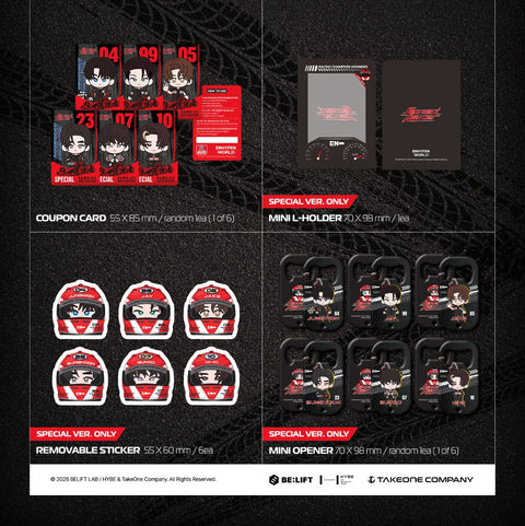 ENHYPEN - WORLD COUPON CARD COLLECTION (SPEED RACER VER.)