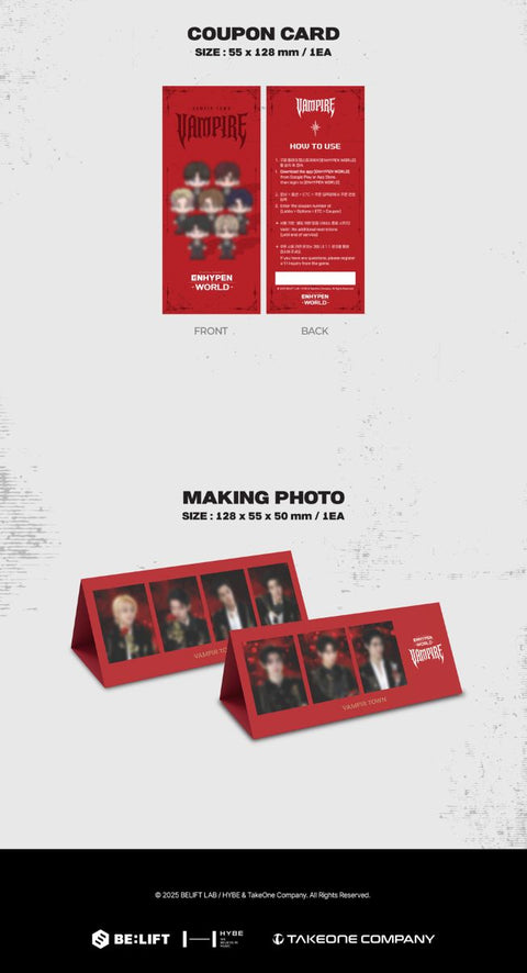 ENHYPEN - WORLD COUPON CARD COLLECTION (VAMPIRE VER.)