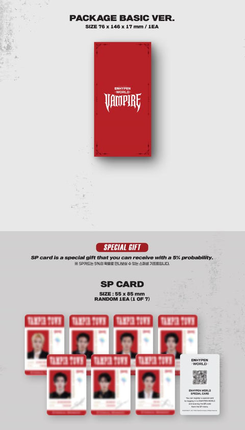 ENHYPEN - WORLD COUPON CARD COLLECTION (VAMPIRE VER.)