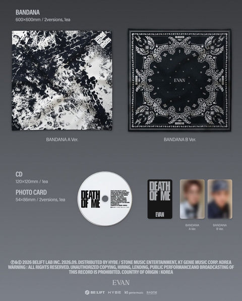 EVAN (Ex-ENHYPEN) - DEATH OF ME (BANDANA VER.)