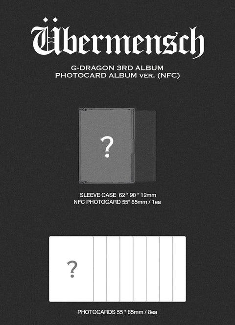 G-DRAGON - ÜBERMENSCH (PHOTOCARD ALBUM VER.)