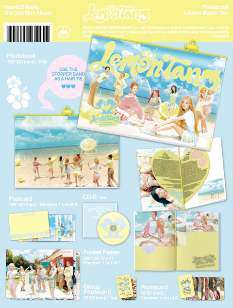 HEARTS2HEARTS - LEMON TANG (PHOTOBOOK VER.) + Apple Music Lucky Draw Gift