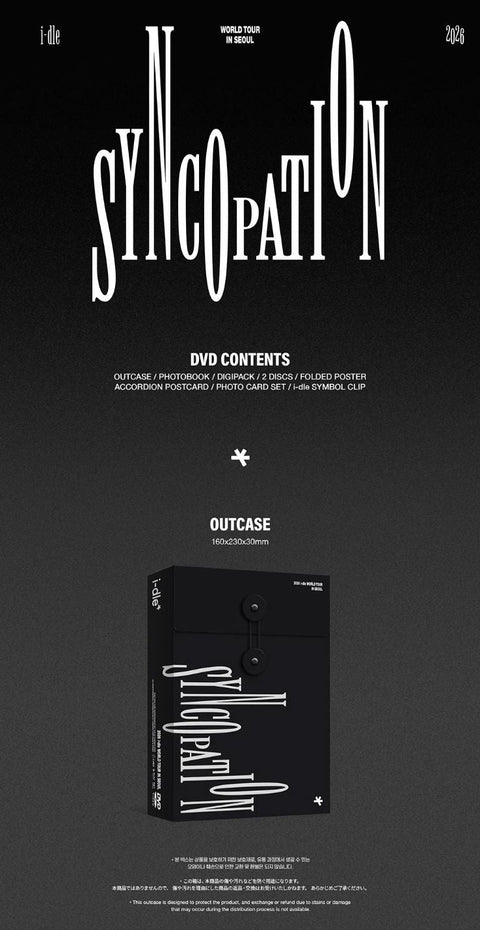 I-DLE - 2026 WORLD TOUR 'SYNCOPATION' (DVD & BLU-RAY)