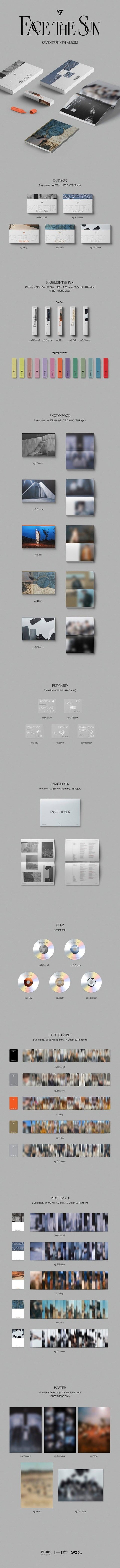 SEVENTEEN - 4th Mini Album [Face the Sun] (Random ver.) - Kpopfuture