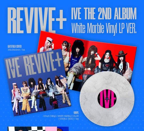 IVE - REVIVE+ (WHITE MARBLE VINYL LP VER.)