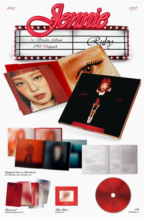 JENNIE -BLACKPINK- [RUBY]-CD DIGIPACK VER.
