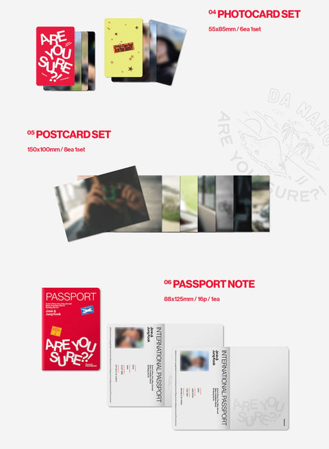 JIMIN X JUNGKOOK (BTS) - ARE YOU SURE?! SEASON2 (PHOTOBOOK) + Applemusic POB