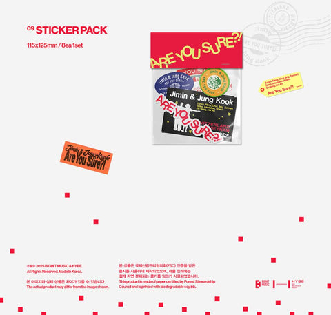 JIMIN X JUNGKOOK (BTS) - ARE YOU SURE?! SEASON2 (PHOTOBOOK) + Applemusic POB