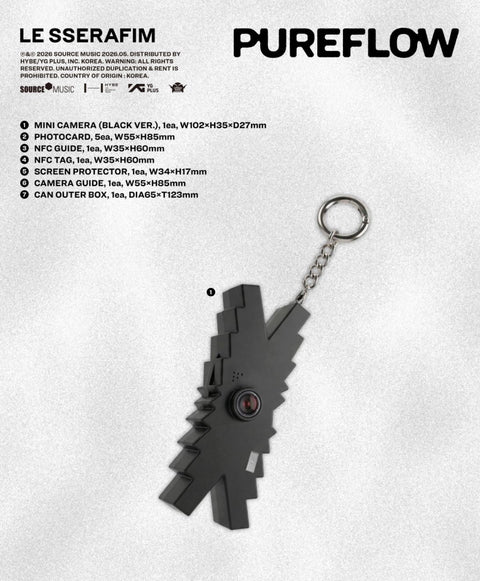 LE SSERAFIM - 'PUREFLOW' PT.1 (MINI CAMERA VER.)