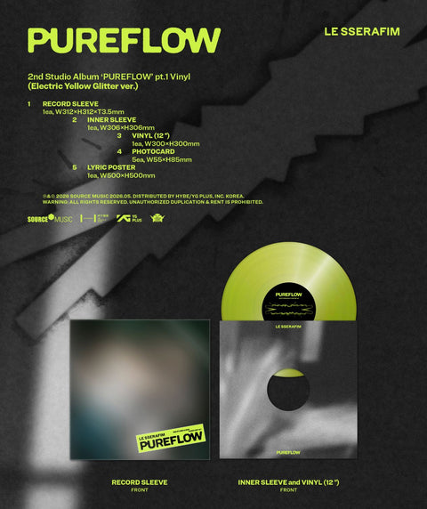 LE SSERAFIM - 'PUREFLOW' PT.1 (VINYL)
