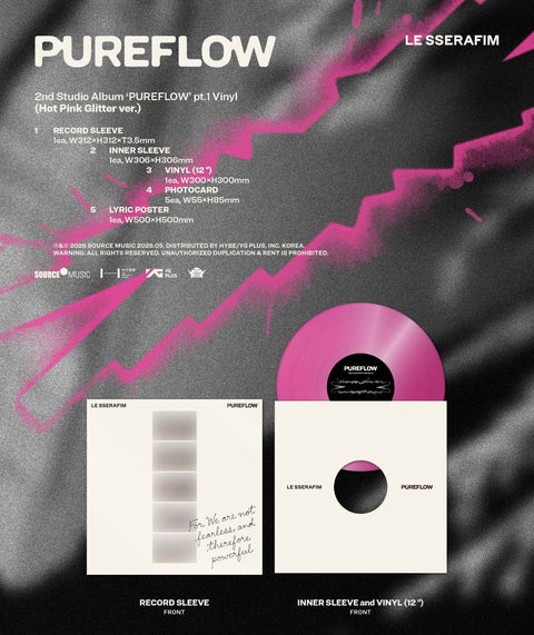 LE SSERAFIM - 'PUREFLOW' PT.1 (VINYL)