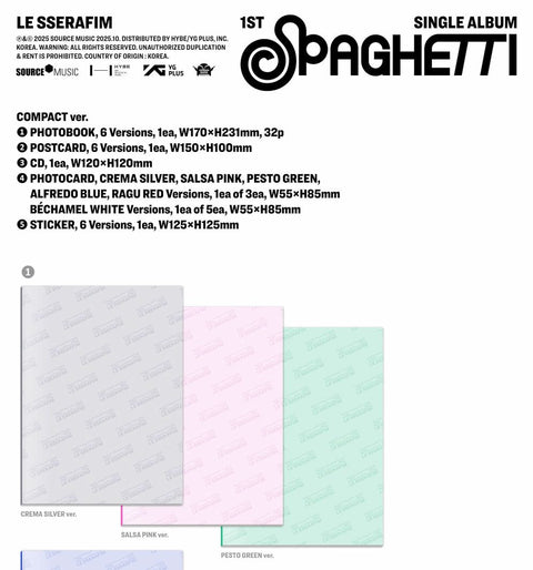 LE SSERAFIM - SPAGHETTI (COMPACT VER.)
