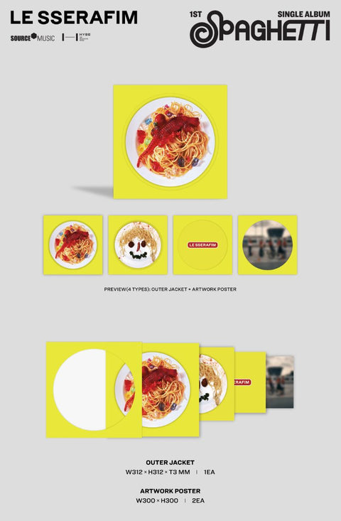 LE SSERAFIM - SPAGHETTI (VINYL)