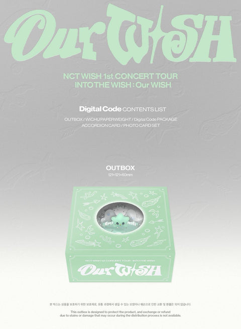 NCT WISH - 1ST CONCERT TOUR 'INTO THE WISH : OUR WISH' (BLU-RAY & DIGITAL CODE)