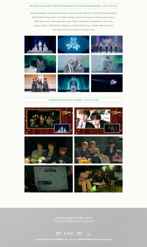 NCT WISH - 1ST CONCERT TOUR 'INTO THE WISH : OUR WISH' (BLU-RAY & DIGITAL CODE)