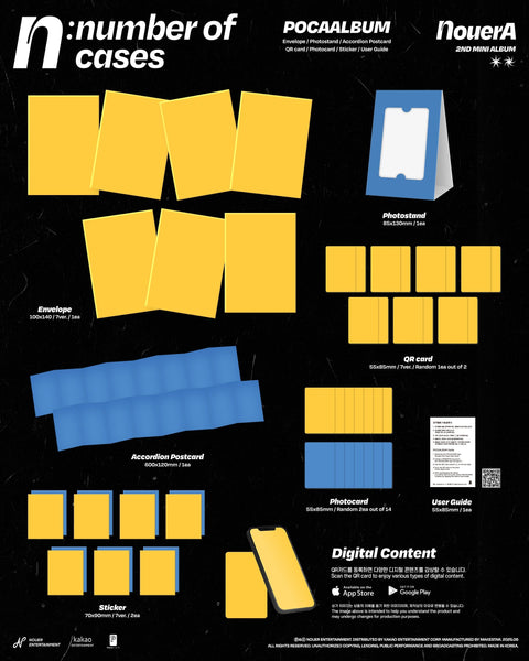 NOUERA - N : NUMBER OF CASES (POCA ALBUM)