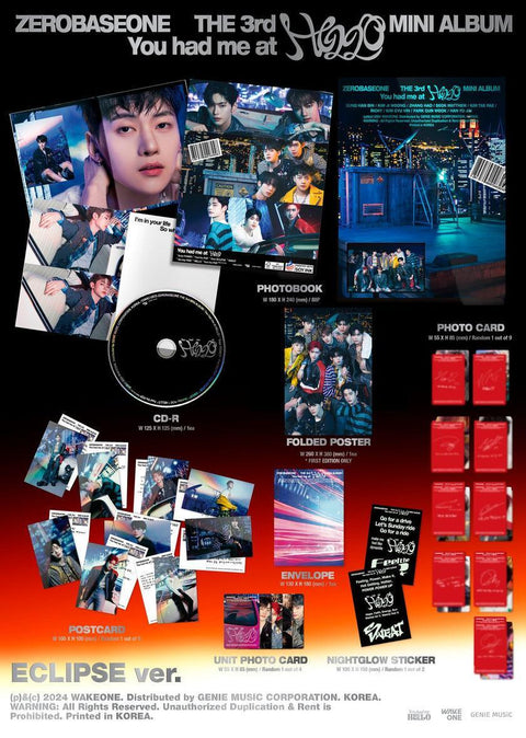 ZEROBASEONE - 3RD MINI ALBUM [You had me at HELLO] (Random Ver.) - Kpopfuture