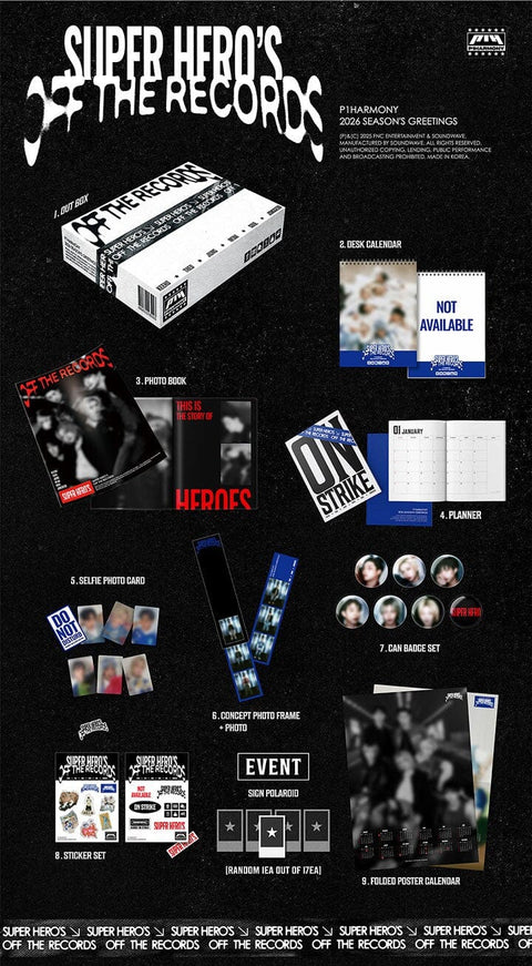 P1HARMONY - 2026 SEASON'S GREETINGS + APPLE MUSIC PHOTOCARD