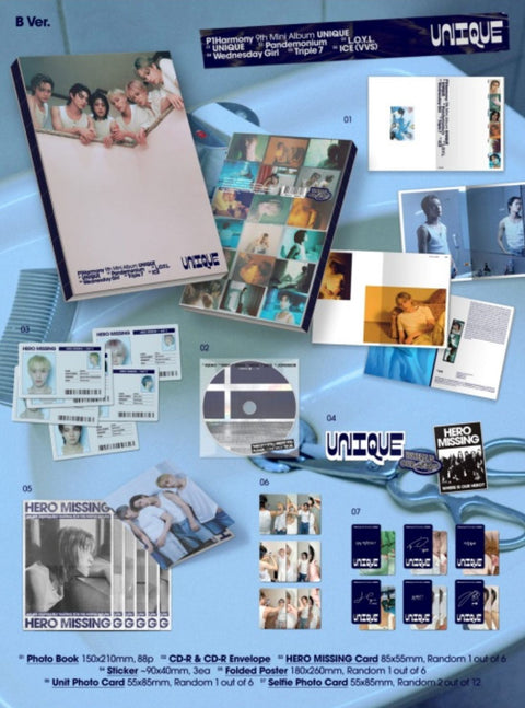 P1HARMONY - UNIQUE (PHOTO BOOK VER.) + Applemusic POB