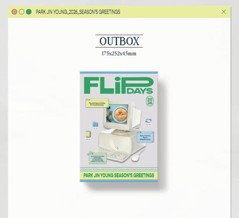 PARK JIN YOUNG (GOT7) - 2026 SEASON'S GREETINGS (FLIP DAYS) + Extra Photocard