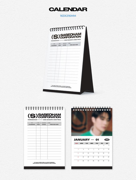 PARK SEO HAM - 2026 SEASON'S GREETINGS (SASEOHAM CORPORATION) + Extra Photocard