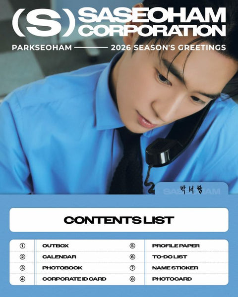 PARK SEO HAM - 2026 SEASON'S GREETINGS (SASEOHAM CORPORATION) + Extra Photocard