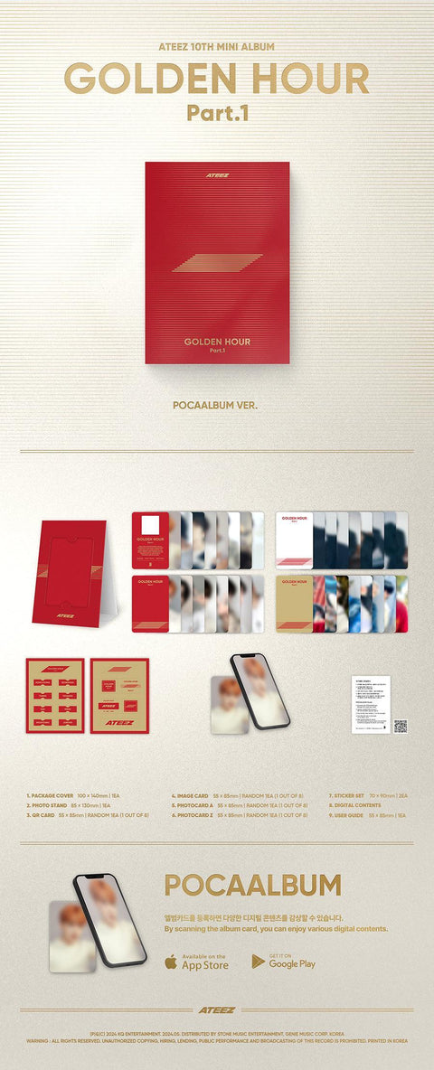 ATEEZ-GOLDEN HOUR : Part.1 [Poca Album Ver.] - Kpopfuture