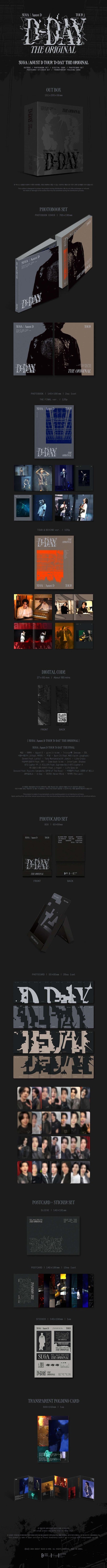 SUGA - Agust D TOUR 'D-DAY' The Original - Kpopfuture