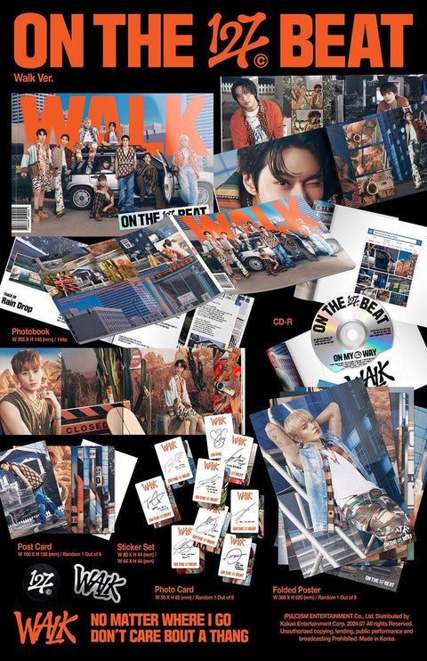 NCT 127 - WALK [Walk Ver.] Exclusiv Bonus- Fotokarte 1 aus 8 - Kpopfuture