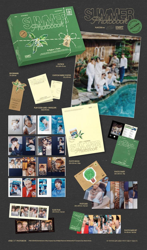 ATEEZ - ATEEZ 2024 SUMMER PHOTOBOOK PLAY CODE - Kpopfuture