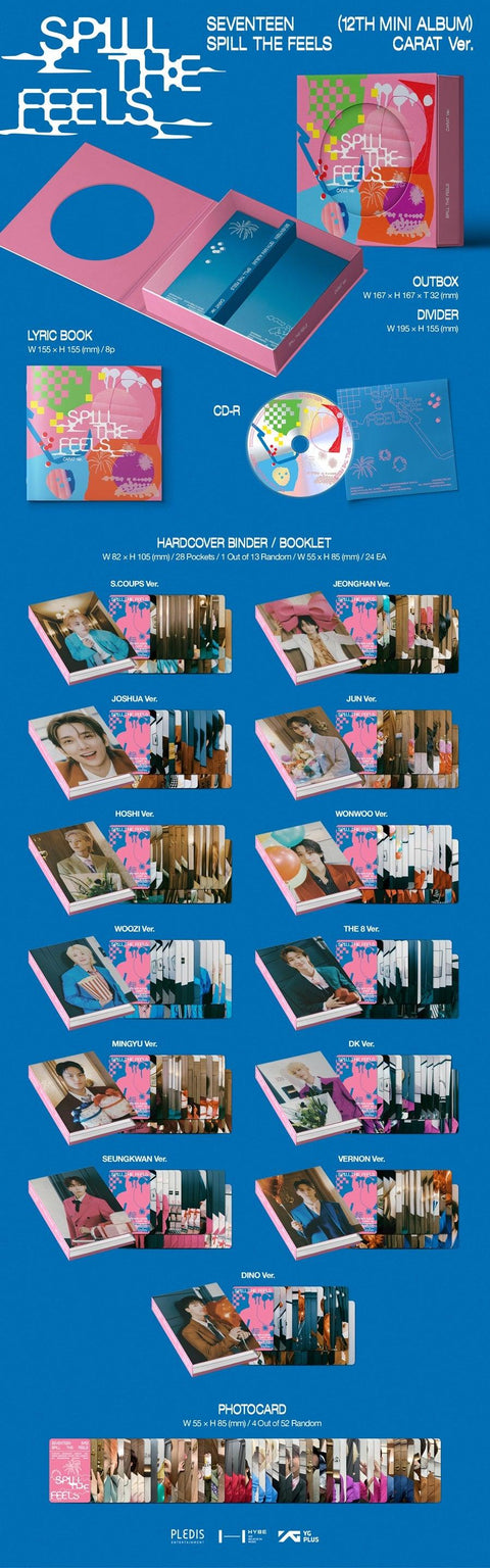 SEVENTEEN - SPILL THE FEELS (CARAT VER.)+Exclusiv POB Photocard
