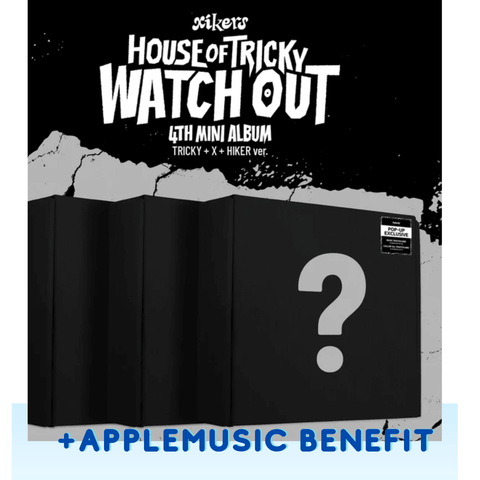XIKERS 4TH MINI ALBUM [HOUSE OF TRICKY : WATCH OUT] + Apple music POB Photocard