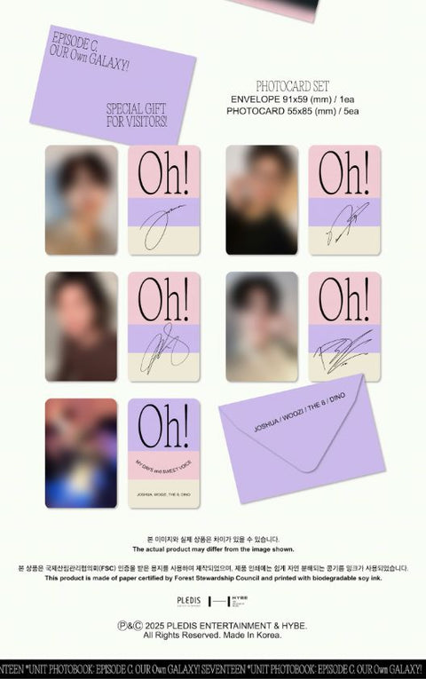 SEVENTEEN - UNIT PHOTOBOOK C & D (EPISODE: OH, MY DAYS AND SWEET VOICE)