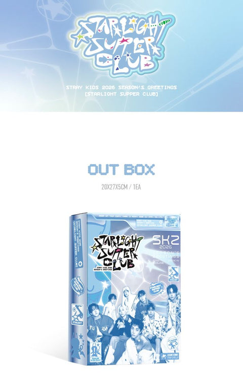 STRAY KIDS - 2026 SEASON'S GREETINGS (STARLIGHT SUPER CLUB) + Apple Music Photocard Set
