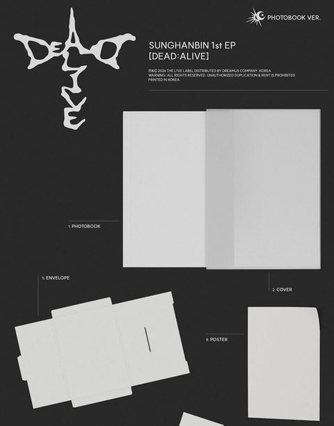 SUNG HANBIN (ZB1) - DEAD:ALIVE (PHOTOBOOK VER.) + Apple Music Gift